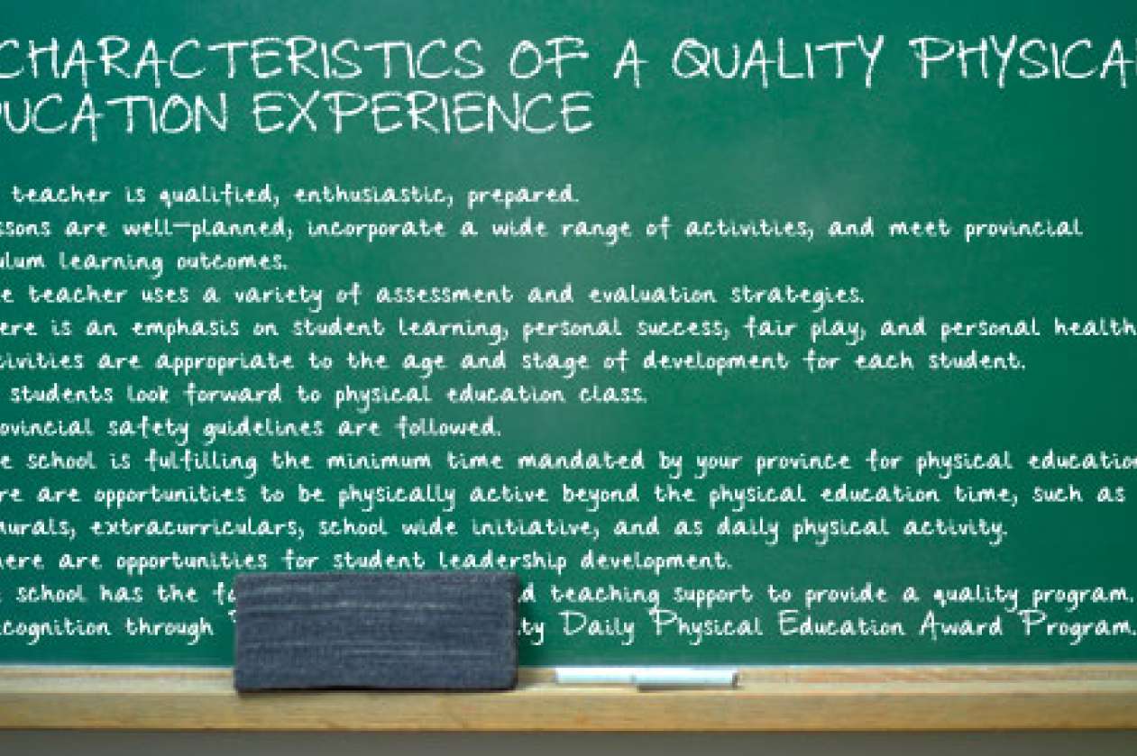 12 characteristics of a quality physical education experience