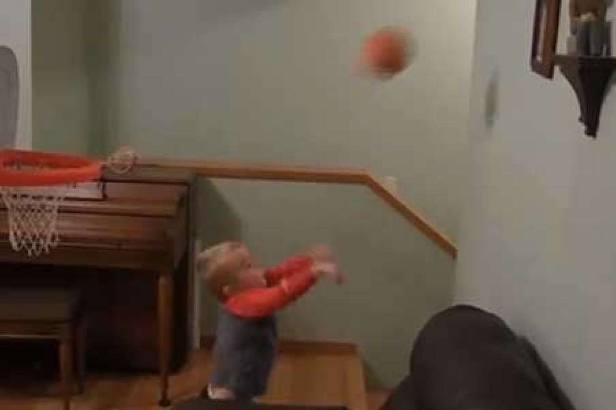 Titus is a two-year-old basketball player