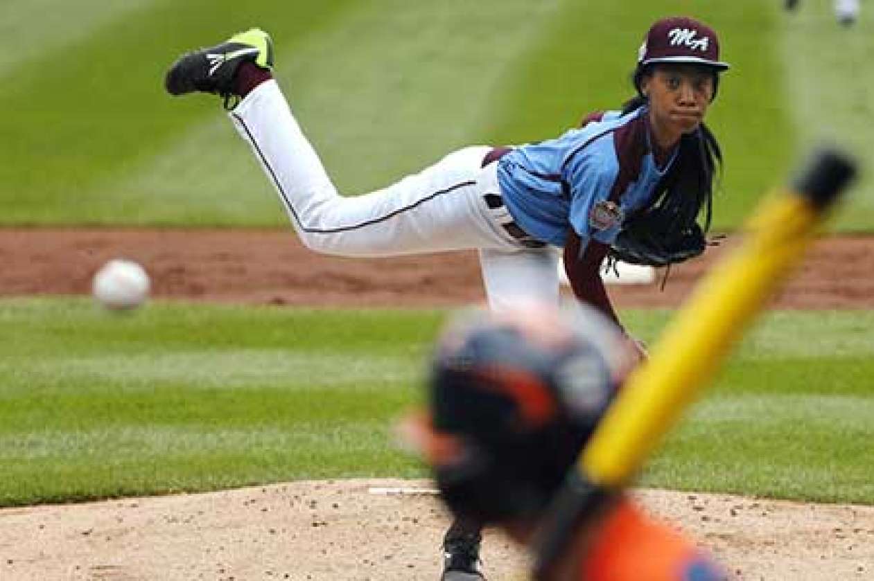 Mo'Ne Davis plays for the Taney Dragons from Pennsylvania