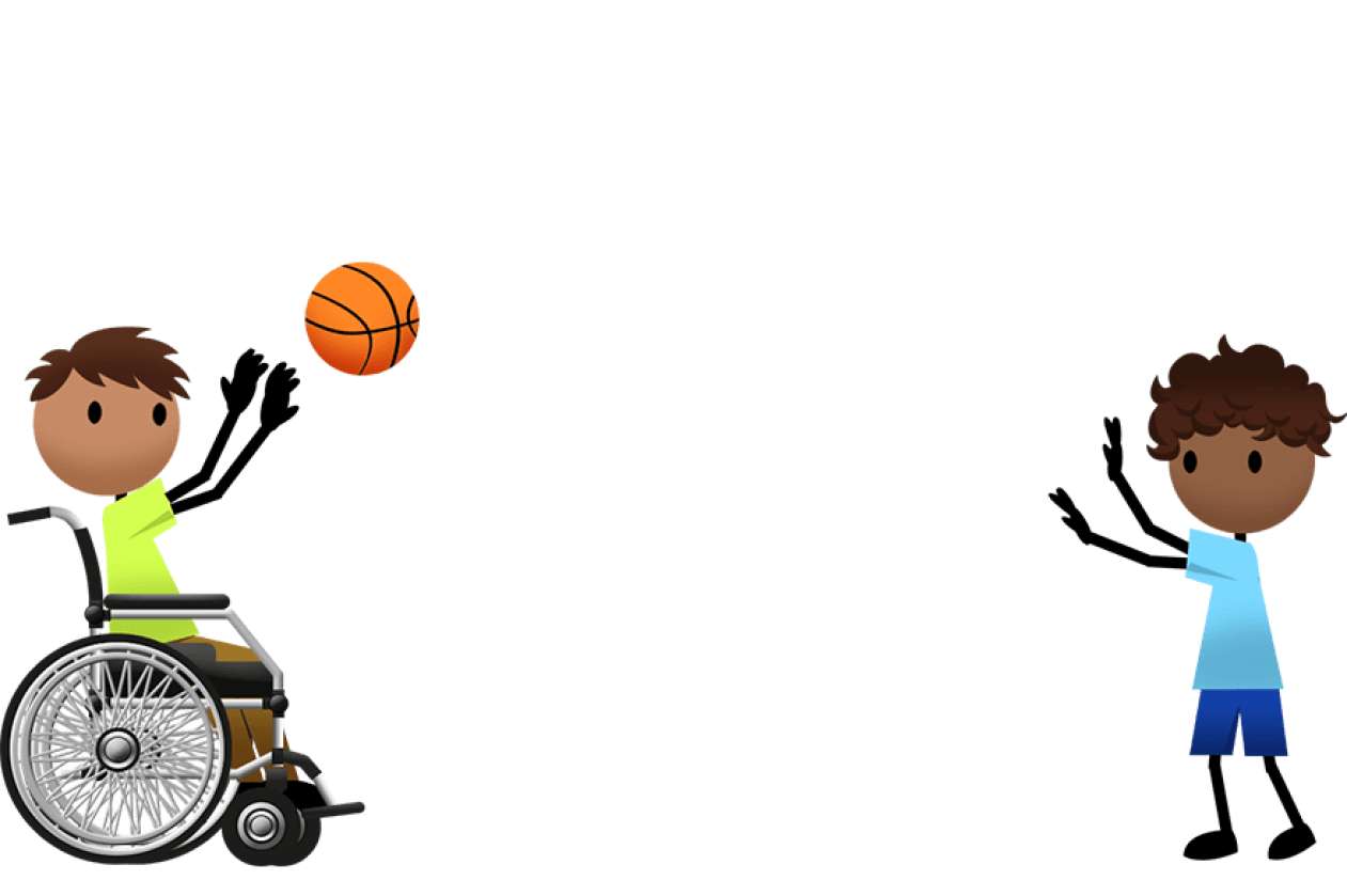 Passe de basketball sur roues