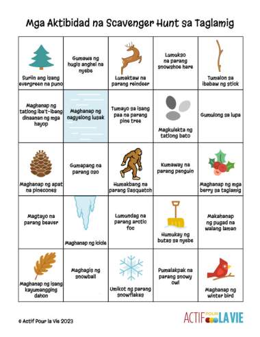 Featured Activity: ApV-chasse-aux-activites-hivernales-Tagalog