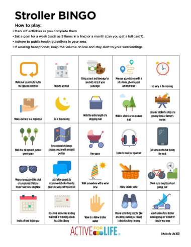 Featured Activity: AfL-stroller-bingo