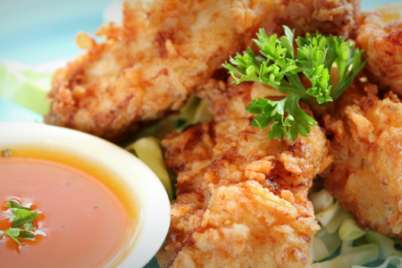Almond-crusted chicken tenders