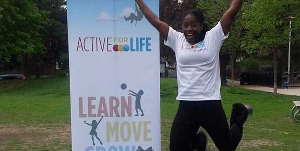Olympian Shelley-Ann Brown helps kids focus on fun, not results