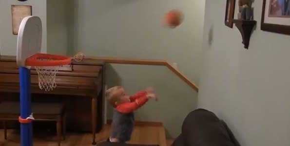 Titus is a two-year-old basketball player