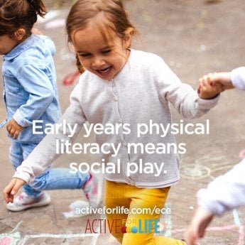 Early years physical literacy means social play.