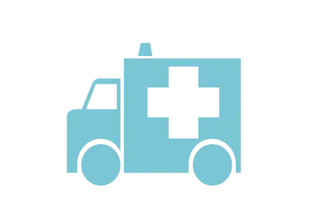 blue ambulance icon