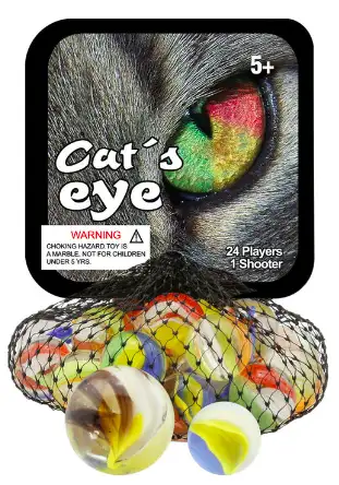 Cats Eye Tri Colour Marbles