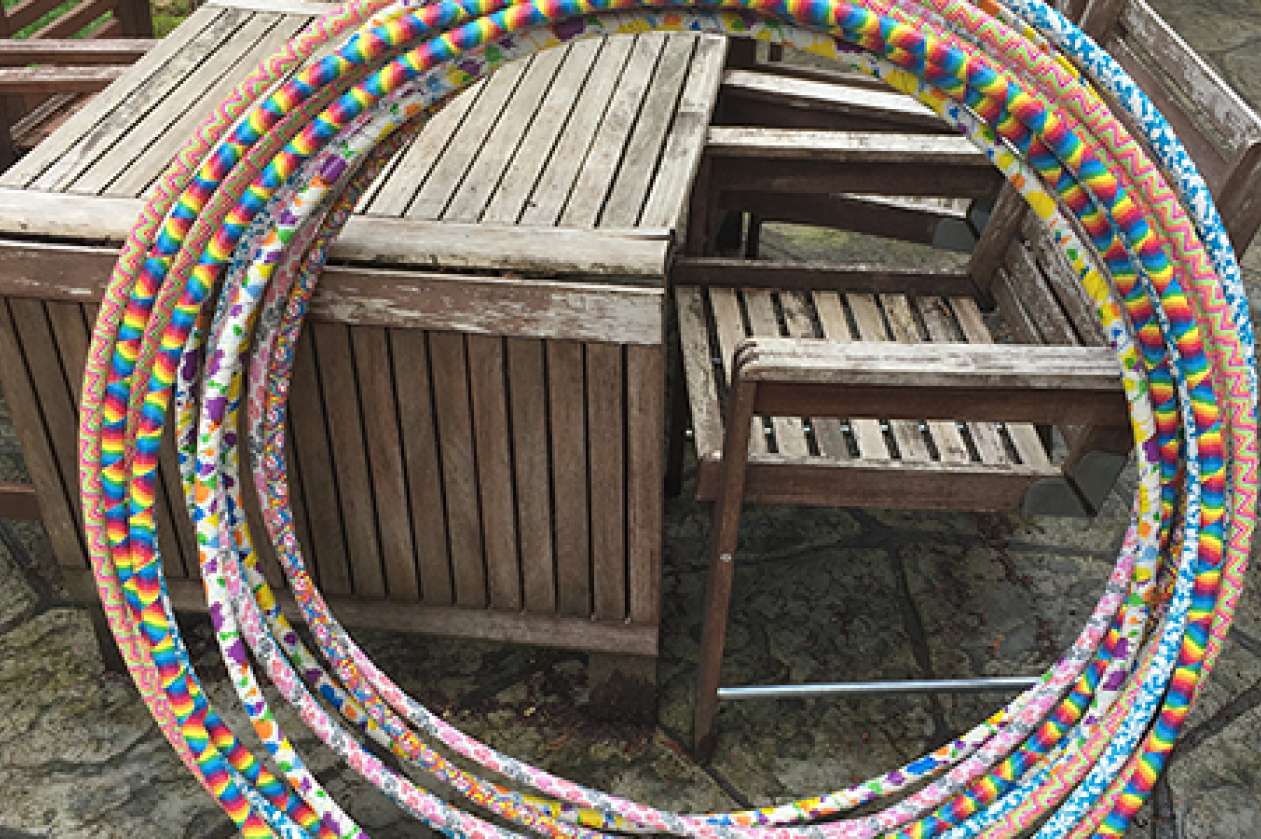 How to make hula hoops for an active birthday party