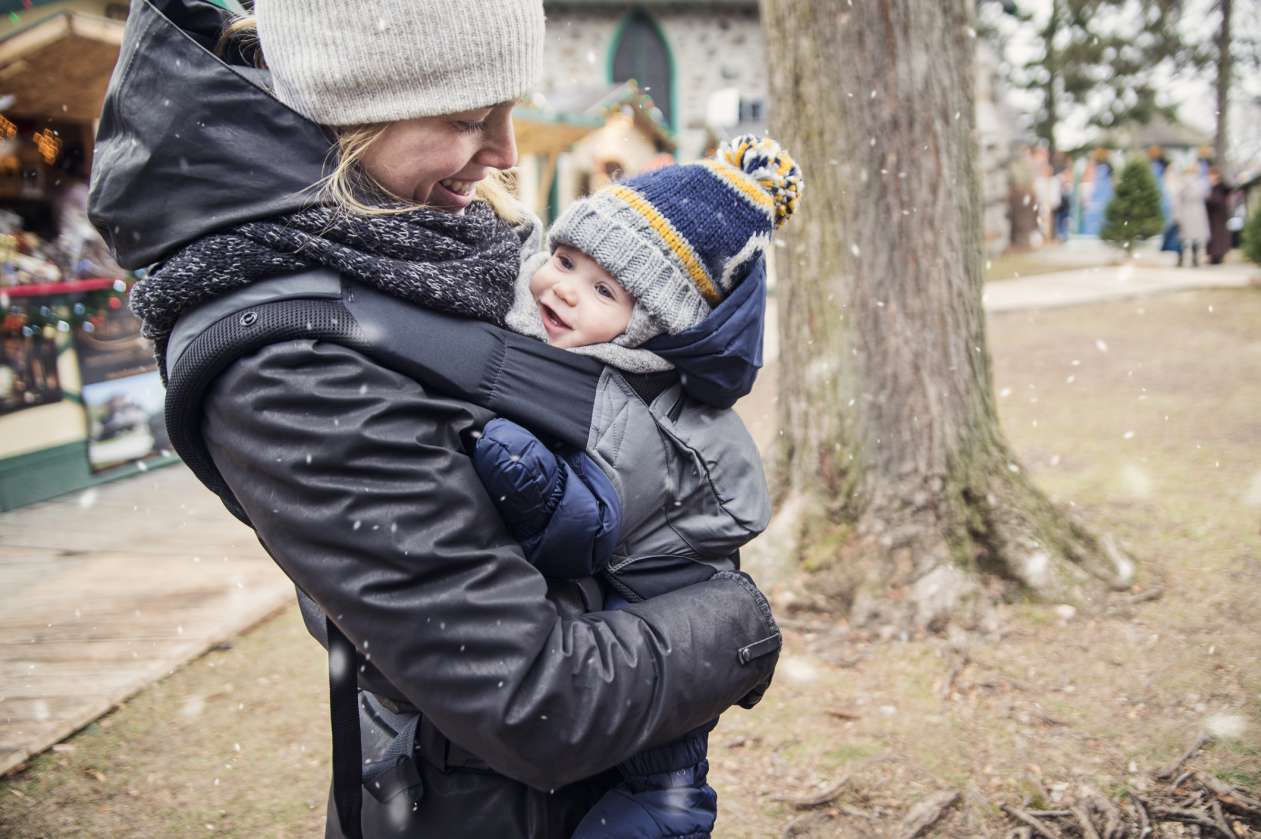 Baby in winter clothes hotsell