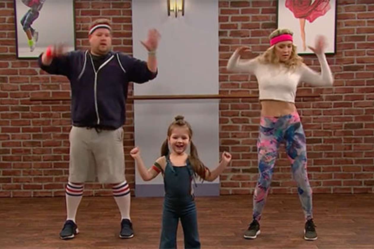 Watch James Corden and Kate Hudson try to keep up