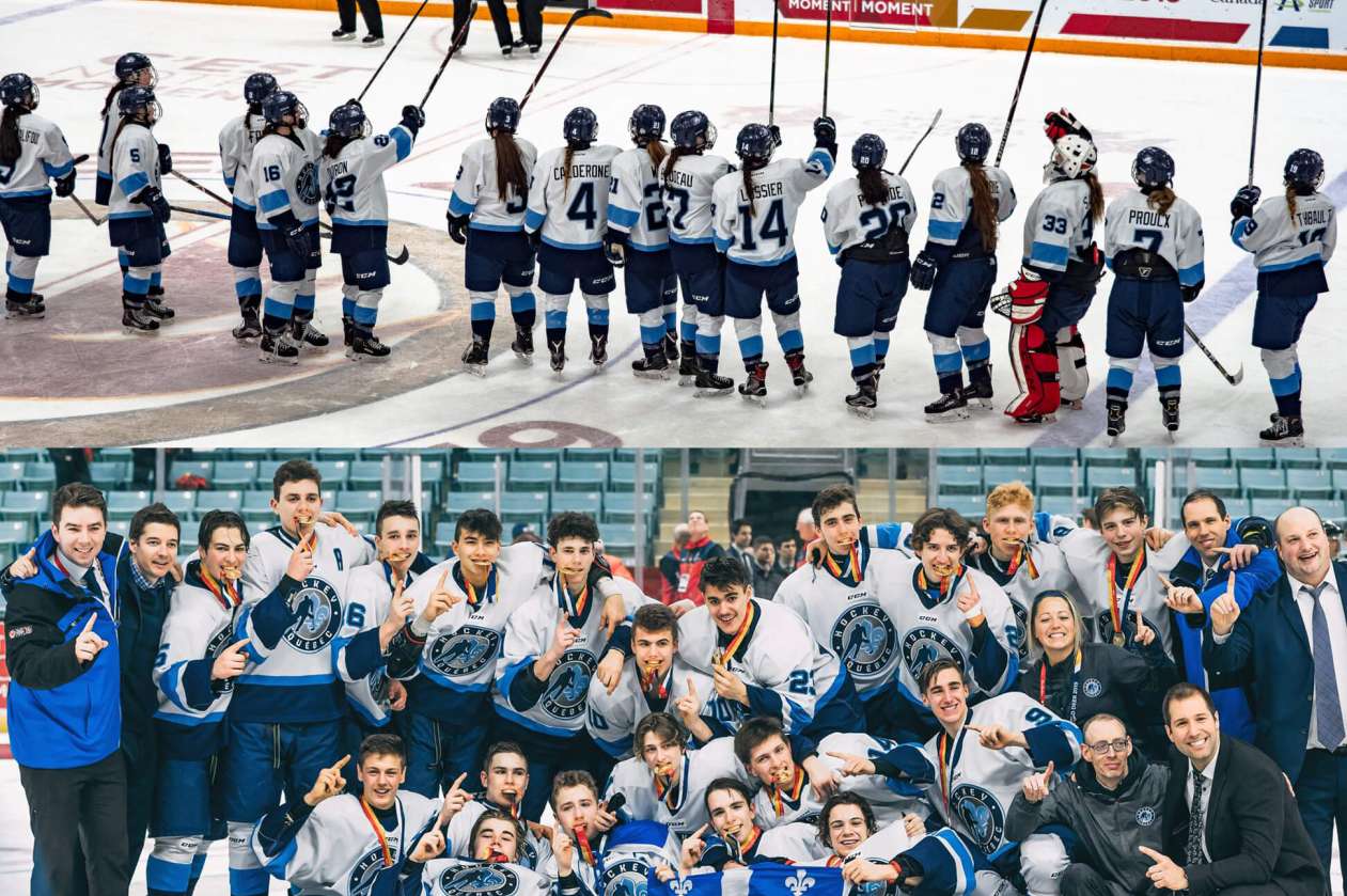 Une performance historique du Québec au hockey féminin et masculin aux Jeux du Canada