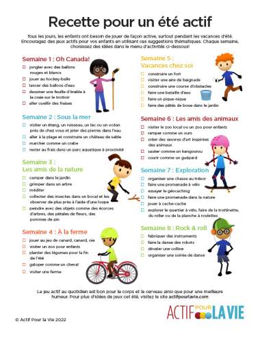 Featured Activity: ApV-Recette-pour-un-ete-actif