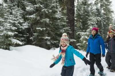 Connect kids with winter on a five-senses walk