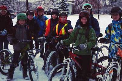 These Calgary kids don’t let winter stop them from biking to school
