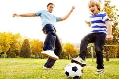 It’s easy to play soccer with your kids