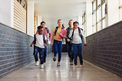 All schools can get kids moving with Don’t Walk in the Hallway decals