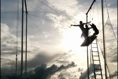 Jump outside your comfort zone with a flying trapeze