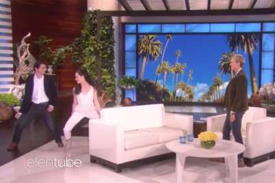 Tessa Virtue and Scott Moir dance their way onto Ellen