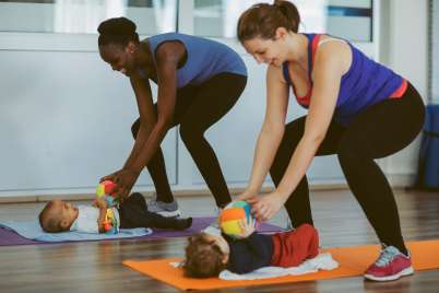 Fun (and practical) ways to get moving with a newborn