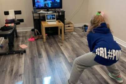 Coaches get creative to stay connected with young athletes at home