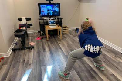 Coaches get creative to stay connected with young athletes at home