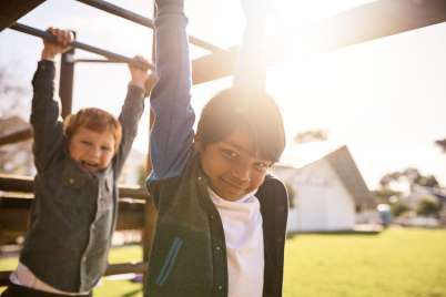 PE on the playground: 4 active games that use school playground equipment