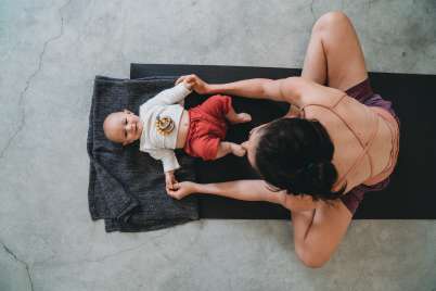 How to help babies develop strength and control through yoga