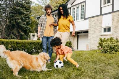 How family dogs encourage active play for children